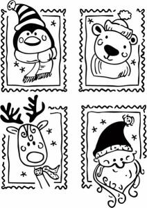 HEYDA 211801410 Stempel Weihnachten Weihnachtsgrüße Holz matt lackiert