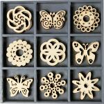 Holzornamentbox Schmetterlinge Ornamente 105 x 105 cm...