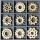 Holzornamentbox runde Ornamente Sterne 105 x 105 cm Sperrholz