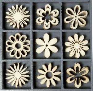 KNORR PRANDELL 2118521018 Holzornamentbox Fantasie Blumen 105 x 105 cm Sperrholz
