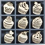 KNORR PRANDELL Holzornamentbox Cupcakes 105 x 105 cm...
