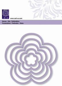 CART-US 2118560148 Stanzschablone Rahmen Blatt blume 20 - 107 mm Metall