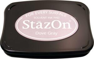 TSUKINEKO 2118796033 Stempelkissen StazOn 10 x 6 cm dove grey