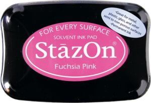 TSUKINEKO 2118796082 Stempelkissen StazOn 10 x 6 cm fuchsia pink
