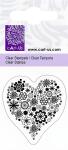 CART-US Stempelmotiv Clear Stamp Blumenherz 42 x 45 cm...