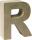 KNORR PRANDELL Papp-Buchstabe 3D R 175 x 157 x 55 cm Pappe natur