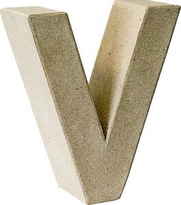 KNORR PRANDELL 2119293122 Papp-Buchstabe 3D V 175 x 16 x 55 cm Pappe natur