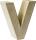 KNORR PRANDELL 2119293122 Papp-Buchstabe 3D V 175 x 16 x 55 cm Pappe natur