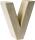 KNORR PRANDELL Papp-Buchstabe 3D V 175 x 16 x 55 cm Pappe natur