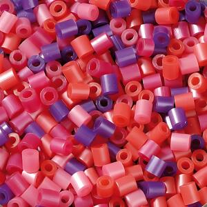 KNORR PRANDELL Bügelperlen-Mix Kunststoff perlglanz pink/lila