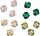KNORR-PRANDELL Swarowski DoppelkegelMix4mm grün gelb 48er 212208584