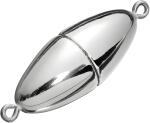 Magnetverschluss 17 x 8 mm Kunststoff silberfarben...