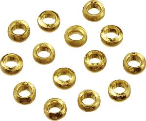 KNORR PRANDELL Quetschperlen Ø 28 mm aus Messing-Schmelz goldfarben