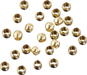 KNORR PRANDELL Quetschperlen Ø 2 mm aus Messing-Schmelz goldfarben
