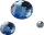 KNORR PRANDELL 212282151 Glamoursteine-Mix Ø 6 12 18 mm Acryl hellblau