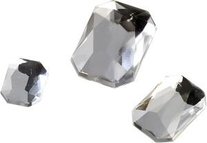 Glamoursteine-Mix Kristall 8 x 10 mm 10 x 14 mm 13 x 18 mm Acryl