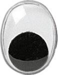 Wackelaugen oval 15 x 10 mm Kunststoff weiss mit...