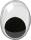 KNORR PRANDELL 212482150 Wackelaugen oval 15 x 10 mm Kunststoff weiss mit schwarzer Pupille