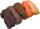 Merino-Wolle-Mix beige orange hellbraun mocca dunkelbraun