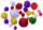 KNORR PRANDELL Pompons Ø 10 - 25 mm Glitter bunt sortiert iert