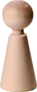 KNORR PRANDELL Figurenkegel Höhe: 37 mm Buche roh gebleicht