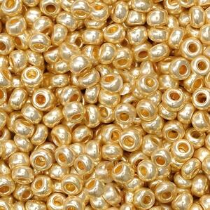 KNORR PRANDELL 216104762 Bö Rocailles Ø 25 mm Glas bleichgoldfarben