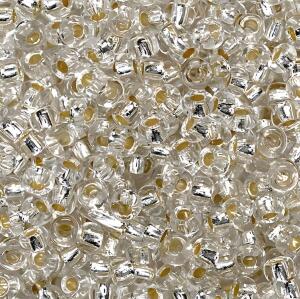 KNORR PRANDELL 216106714 Bö Rocailles Ø 25 mm Glas transp-silberfarben