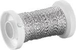 Basteldraht 50m Bouilloneffekt silber KNORR prandell...