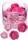 Dekostreu Blumen Ranunkelblüten Ø 25 - 3 cm Kunststoff rosa