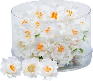 KNORR PRANDELL Dekostreu Blumen Blüten Ø 25 cm Kunststoff weiss