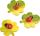 KNORR PRANDELL 218002444 Dekostreu Blumen Ahorn Blatt mit Marienkäfer 35 cm Holz grün gelb