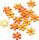 KNORR PRANDELL 218002750 Dekostreu Blumen Blumen Ø 2 cm Kunststoff gelb hellorange orange