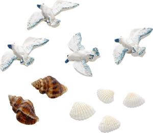 KNORR PRANDELL 218002757 Dekostreu Maritim Möwe 1 - 4 cm Polyresin