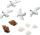 KNORR PRANDELL 218002757 Dekostreu Maritim Möwe 1 - 4 cm Polyresin