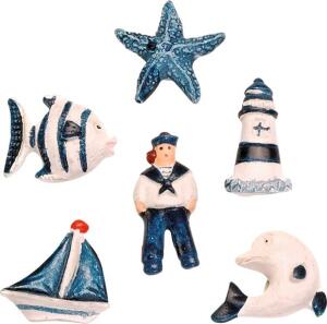 KNORR PRANDELL 218002771 Dekostreu Maritim Maritimstreu sortiert iert 25 - 5 cm Polyresin