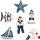 KNORR PRANDELL 218002771 Dekostreu Maritim Maritimstreu sortiert iert 25 - 5 cm Polyresin