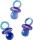 KNORR PRANDELL 218005311 Dekostreu Baby Schnuller 2 cm Kunststoff transparent rosa