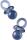 KNORR PRANDELL 218005320 Dekostreu Baby Schnuller 4 cm Kunststoff transparent blau
