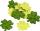 KNORR PRANDELL 218019319 Dekostreu Klee Blatt Ø 3 cm Filz grün hellgrün