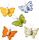 Dekostreu Tiere Schmetterling 31 cm Holz farbig sortiert iert