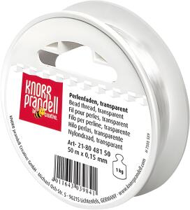 Perlenfaden transparent 50 m Ø 015 mm Nylonfaden transparent