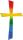 KNORR PRANDELL 218306570 Wachskreuz 105 x 57 mm regenbogen