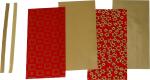 Wachsplatten-Sortiment Sortierung Weihnachten rot