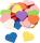 KNORR PRANDELL 218434417 Moosgummi CreaSoft Herzen 35 cm verschiedene Farben