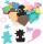 Moosgummi CreaSoft Stanzteile ca 1-6 cm verschiedene Motive und Farben