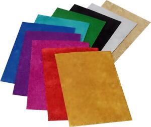 Moosgummi CreaSoft Glitter Sortiment 2 20 x 30 x 02 cm 10 Farben