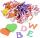 Moosgummi CreaSoft Buchstaben-Mix 2 cm weiss