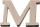 KNORR PRANDELL 218735619 Buchstabe klein M 4 x 44 x 02 cm Sperrholz
