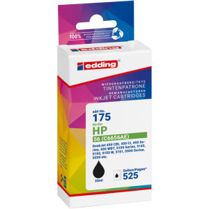 Edding Tintenpatrone EDD-175 ersetzt HP 56 (C6656A)