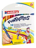 Edding Fasermaler 15 12er-Set sortiert